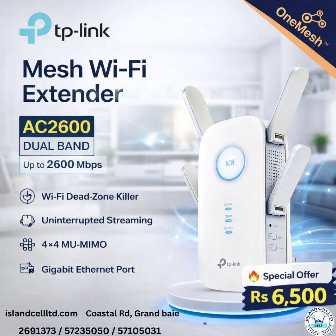 TP-LINK AC2600 MESH WI-FI EXTENDER RE650